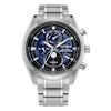 Thumbnail Image 1 of Citizen Tsuki-Yomi' Radio-Controlled Moon Phase Blue Patterned Dial Bracelet Watch