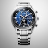 Thumbnail Image 4 of Citizen Tsuki-Yomi' Radio-Controlled Moon Phase Blue Patterned Dial Bracelet Watch