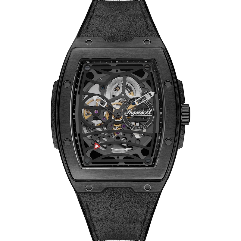 Main Image 1 of Ingersoll 1892 The Challenger Men's Automatic Black PU/Alcantara Strap Watch