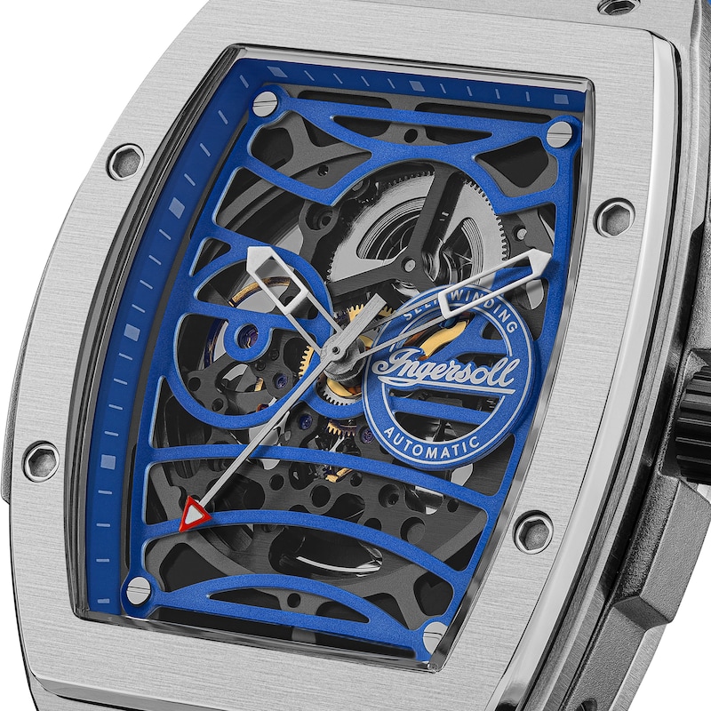 Main Image 3 of Ingersoll 1892 The Challenger Men's Automatic Blue PU Strap Watch