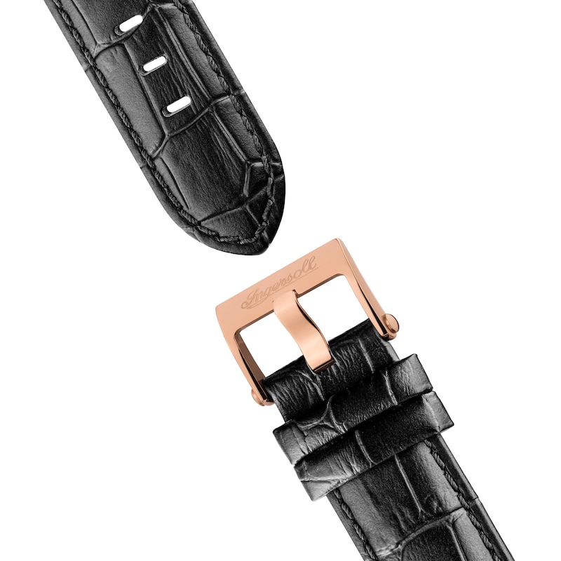 Main Image 5 of Ingersoll 1892 The California Men's Automatic Black Leather Strap Watch