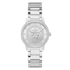 Thumbnail Image 1 of Guess Silver Flower Detail Stainless Steel Bracelet Watch