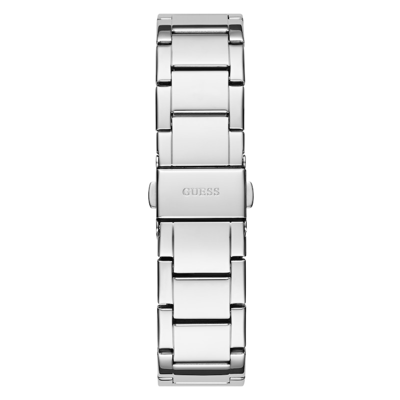 Main Image 3 of Guess Silver Flower Detail Stainless Steel Bracelet Watch