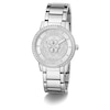 Thumbnail Image 5 of Guess Silver Flower Detail Stainless Steel Bracelet Watch