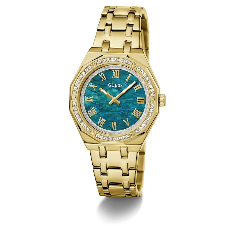 Main Image 5 of Guess Ladies' Turquoise Mother Of Pearl Dial Bracelet Watch