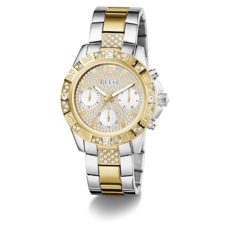 Main Image 5 of Guess Ladies' Stone Set Detail Two Tone Bracelet Watch