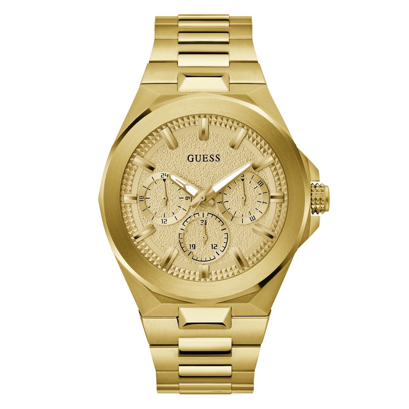 Main Image 1 of Guess Men's Gold Dial Gold Tone Bracelet Watch