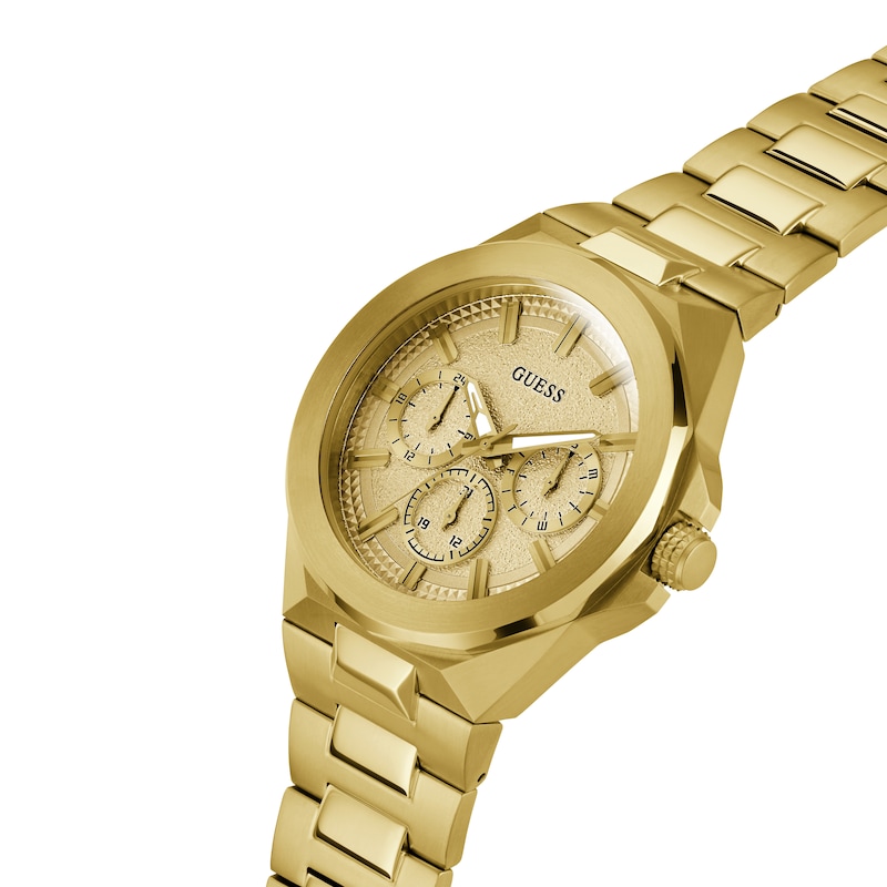 Main Image 4 of Guess Men's Gold Dial Gold Tone Bracelet Watch