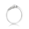 Thumbnail Image 3 of 9ct White Gold 0.25ct Diamond Twist Solitaire Ring