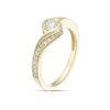 Thumbnail Image 2 of 9ct Yellow Gold 0.50ct Diamond Twist Solitaire Ring