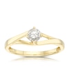 Thumbnail Image 1 of 9ct Yellow Gold 0.33ct Diamond Split Shoulder Solitaire Ring