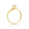 Thumbnail Image 3 of 9ct Yellow Gold 0.33ct Diamond Split Shoulder Solitaire Ring