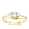 Thumbnail Image 1 of 9ct Yellow Gold 0.55ct Diamond Split Shoulder Twist Solitaire Ring