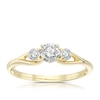 Thumbnail Image 1 of 9ct Yellow Gold 0.50ct Diamond Split Shoulder Three Stone Ring