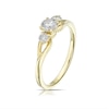 Thumbnail Image 2 of 9ct Yellow Gold 0.50ct Diamond Split Shoulder Three Stone Ring