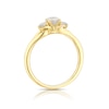 Thumbnail Image 3 of 9ct Yellow Gold 0.50ct Diamond Split Shoulder Three Stone Ring