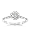 Thumbnail Image 1 of 9ct White Gold 0.33ct Diamond Daisy Cluster Ring