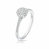 Thumbnail Image 2 of 9ct White Gold 0.33ct Diamond Daisy Cluster Ring