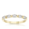 Thumbnail Image 1 of 9ct Yellow & White Gold 0.15ct Diamond Kiss Eternity Ring