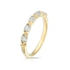 Thumbnail Image 2 of 9ct Yellow & White Gold 0.15ct Diamond Kiss Eternity Ring