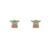 Thumbnail Image 1 of Disney Star Wars Sterling Silver Enamel 'Grogu' Stud Earrings