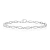 Thumbnail Image 1 of Sterling Silver 0.20ct Diamond Twist Tennis Bracelet