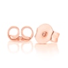 Thumbnail Image 2 of 9ct Rose Gold Amethyst & Diamond Stud Earrings