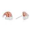 Thumbnail Image 1 of Sterling Silver Cubic Zirconia Santa Hat Stud Earrings