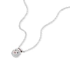 Thumbnail Image 2 of Sterling Silver Cubic Zirconia Snowman Pendant 16+2 Inch Necklace