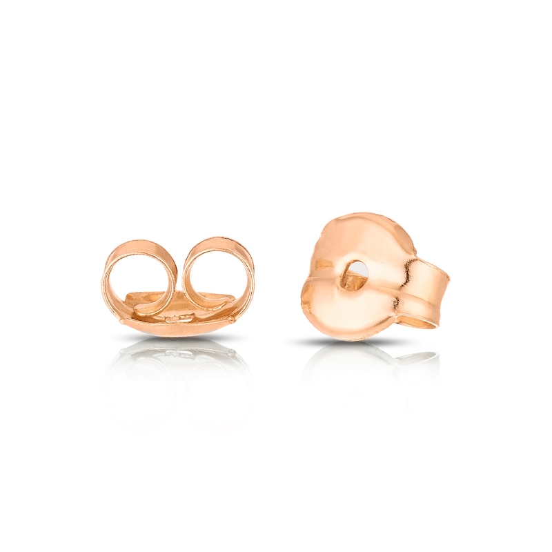 Main Image 2 of 9ct Rose Gold Cubic Zirconia 2 Stone Stud Earrings