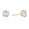 Thumbnail Image 1 of 18ct Yellow Gold 6mm Round Cubic Zirconia Stud Earrings