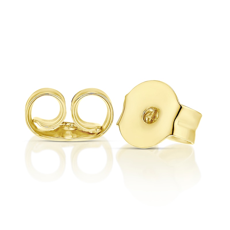 Main Image 2 of Children's 9ct Two Colour Gold Standing Cat Stud Earrings