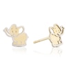 Thumbnail Image 1 of Children's 9ct Two Colour Gold Elephant Stud Earrings