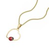 Thumbnail Image 2 of Children's 9ct Yellow Gold Open Heart Ladybird Pendant Necklace