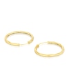 Thumbnail Image 2 of 9ct Yellow Gold 20mm Twisted Sleeper Hoop Earrings