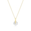 Thumbnail Image 1 of 9ct Yellow Gold Cubic Zirconia Pendant Necklace