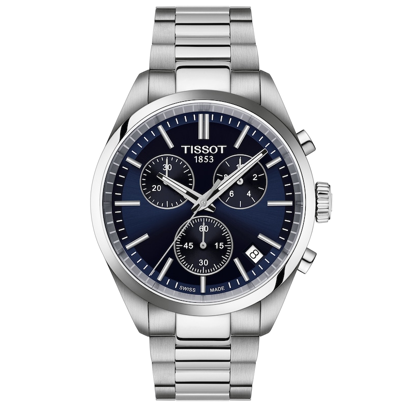 Main Image 1 of Tissot PR100 Men's Chronograph Blue Dial Stainless Steel Bracelet Watch