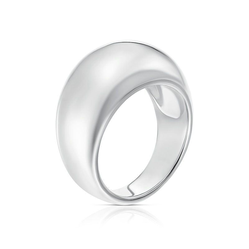 Main Image 2 of Sterling Silver Bubble Chunky Medium Ring - Size N