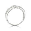 Thumbnail Image 3 of Sterling Silver Cubic Zirconia Kiss Eternity Ring