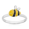 Thumbnail Image 1 of Children's Sterling Silver Bee Enamel Small Ring - Size F