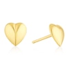 Thumbnail Image 1 of 9ct Yellow Gold Puff Heart Stud Earrings