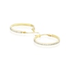 Thumbnail Image 2 of 9ct Yellow Gold Cubic Zirconia 15mm Hoop Earrings