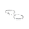 Thumbnail Image 2 of 9ct White Gold Diamond Cut 13mm Tube Hoop Earrings