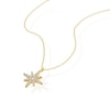 Thumbnail Image 2 of 9ct Yellow Gold Cubic Zirconia North Star Pendant 17+1 Inch Necklace