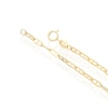 Thumbnail Image 3 of 9ct Yellow Gold Small Square Rambo 16 Inch Chain