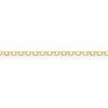 Thumbnail Image 2 of 9ct Yellow Gold Padlock Round Belcher 7 Inch Bracelet