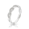 Thumbnail Image 2 of Sterling Silver Cubic Zirconia Twisted Eternity Ring