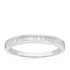 Thumbnail Image 1 of Sterling Silver Cubic Zirconia Baguette Cut Eternity Ring