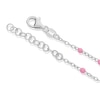 Thumbnail Image 3 of Children's Sterling Silver Pink Butterfly Station 5.5+1 Inch Bracelet