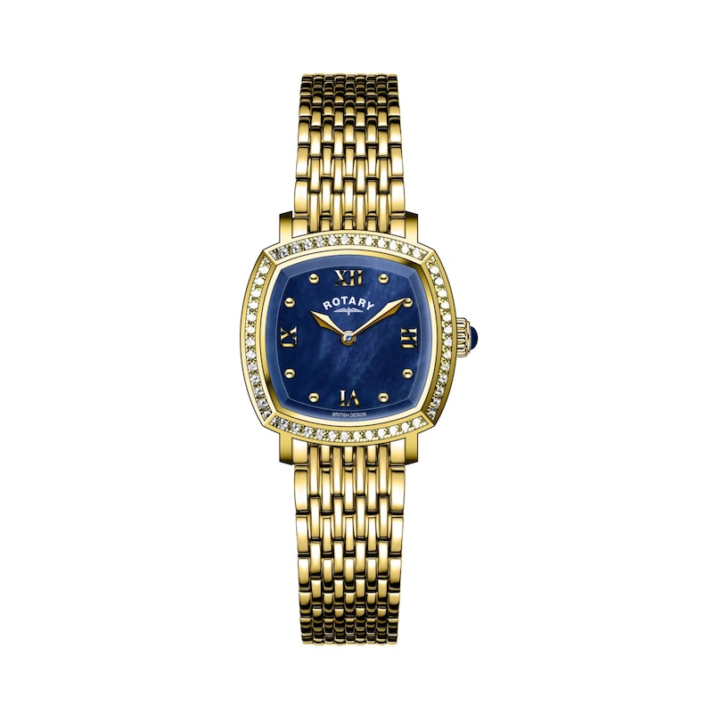 Main Image 1 of Rotary Ladies' Blue MOP Dial Gold Tone Bracelet Watch